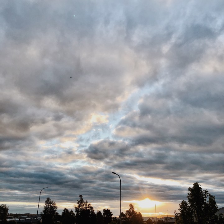 Sunset in Wagga Wagga, New South Wales, Australia.