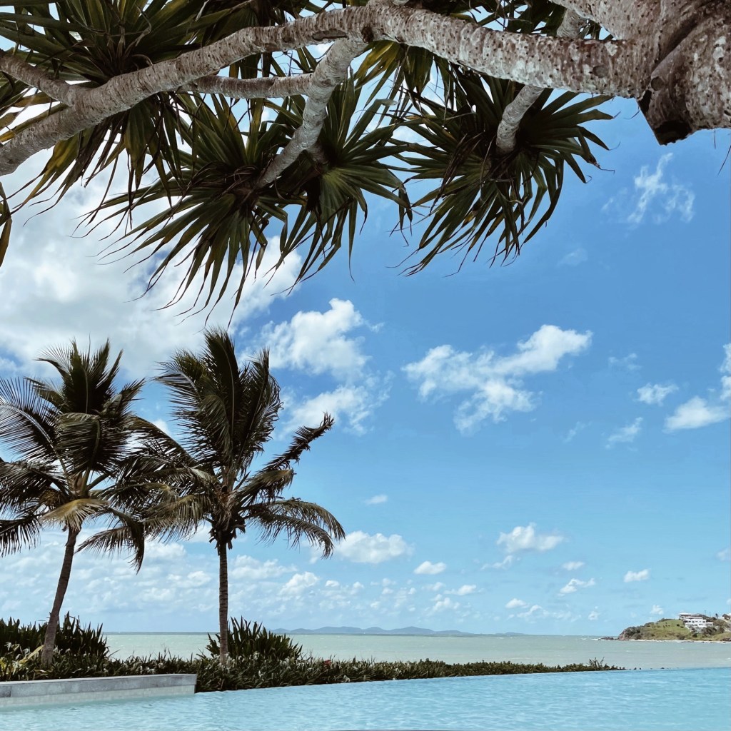 Looking across the water at Yeppoon Lagoon into Keppel Bay, Queensland, Australia.