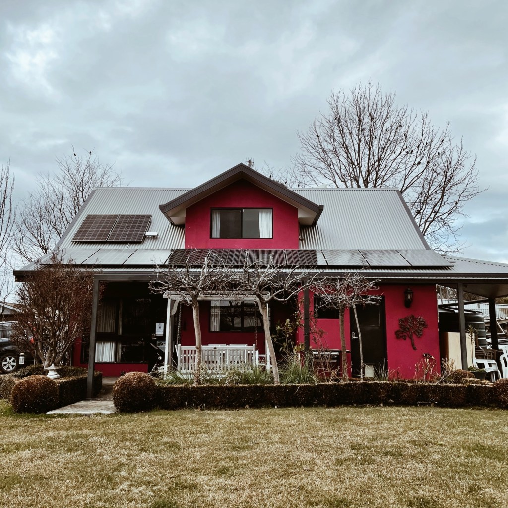 The exterior of Magenta Cottage, Tumbarumba, New South Wales, Australia.